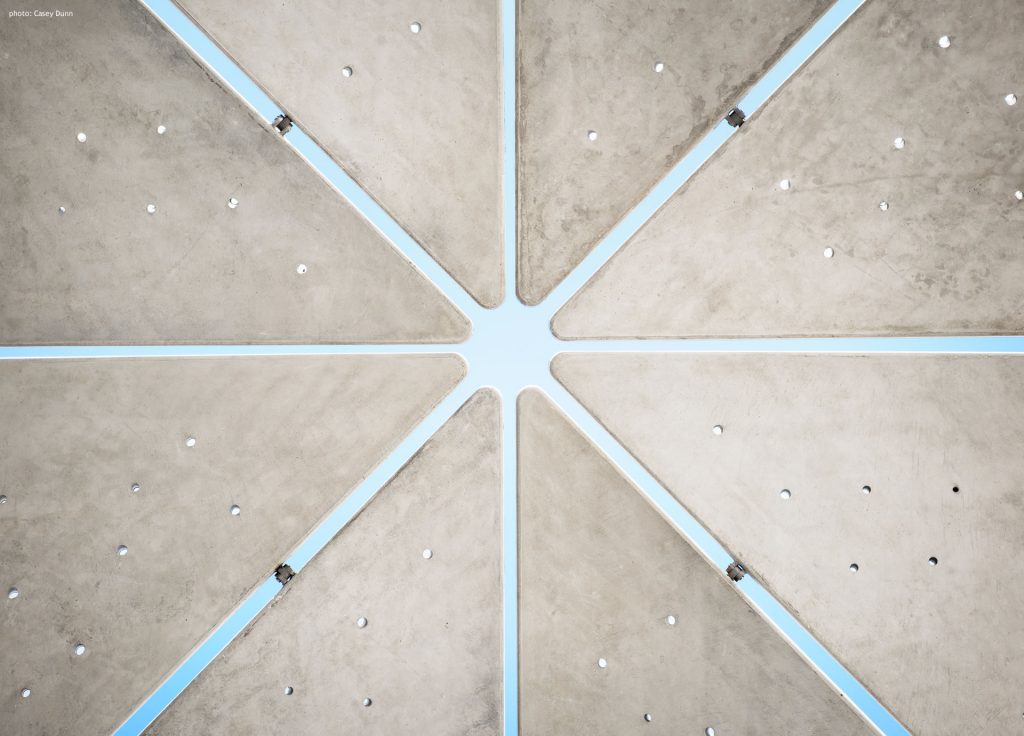 Confluence Park Pavilion from Directly Below