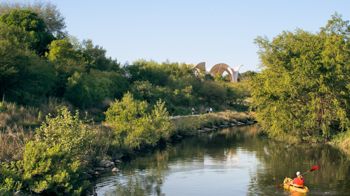 Confluence Park from River