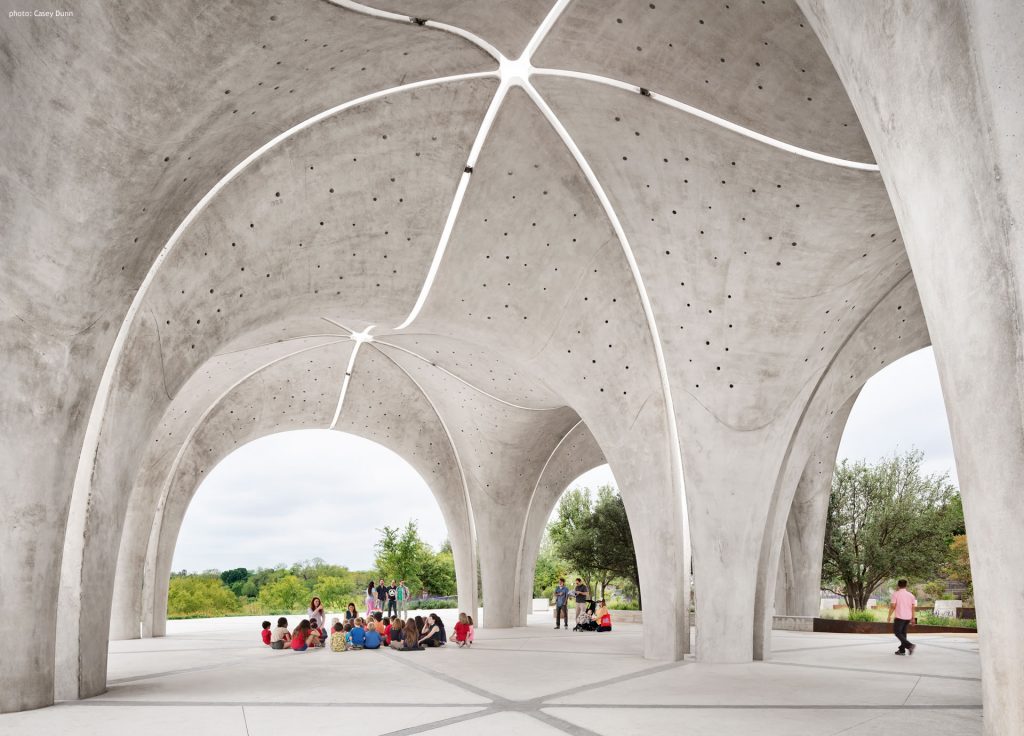 Confluence Park Pavilion with School Children