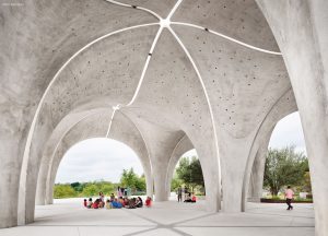 Confluence Park Pavilion with School Children